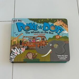 Poke-a-Dot! Wild Safari Interactive Book the wheels on the bus